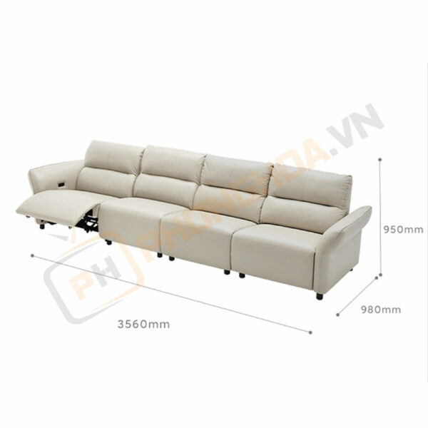 Ghế sofa điện da thật 4 chỗ 8H B6S