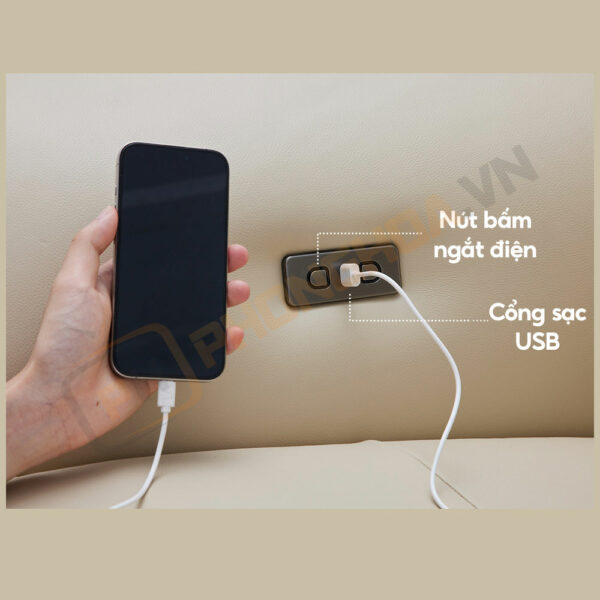 Cổng sạc USB tiện lợi