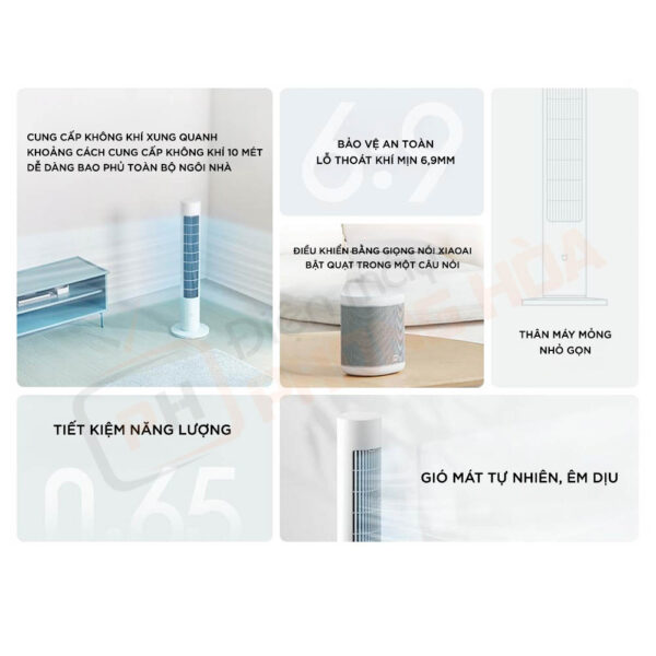Đặc điểm nổi bật của quạt tháp Xiaomi Mijia 2 DC Inverter