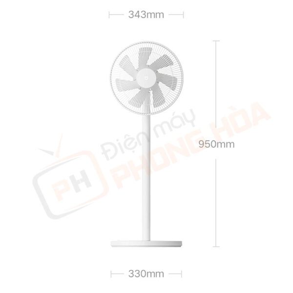 Kích thước quạt Xiaomi Mijia 1X DC Inverter 