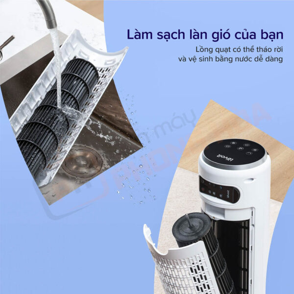 Thiết kế có thể tháo rời, tiện lợi vệ sinh