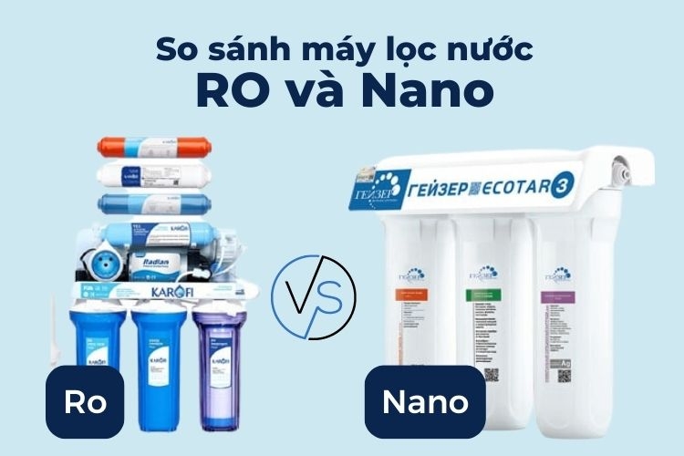 Máy lọc nước sử dụng công nghệ RO và Nano