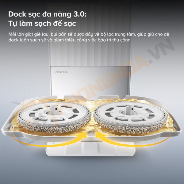 Robot tự động vệ sinh bằng nước nóng 75°C