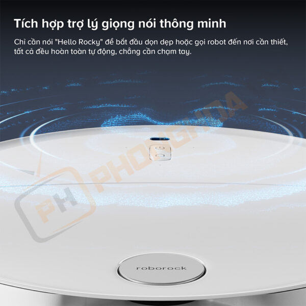 Roborock Qrevo EdgeT tích hợp hệ thống trợ lý giọng nói thông minh hoạt động mượt mà