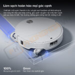 Roborock Qrevo EdgeT di chuyển sát mép tường, loại bỏ bụi bẩn cứng đầu