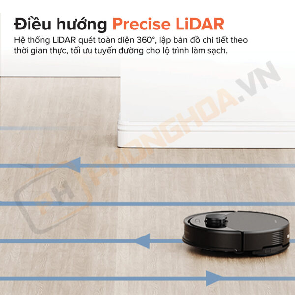 Robot quét 360 độ toàn diện và lập bản đồ chi tiết