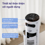 Quạt làm từ chất liệu nhựa ABS cao cấp, bền bỉ, an toàn tuyệt đối cho người dùng