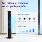Quạt tháp Levoit Classic 42inch có 4 chế độ quạt linh hoạt: Normal, Turbo, Auto và Sleep, đáp ứng mọi nhu cầu làm mát