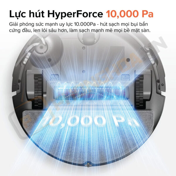 Roborock Q10 VF sở hữu lực hút lên đến 10.000Pa