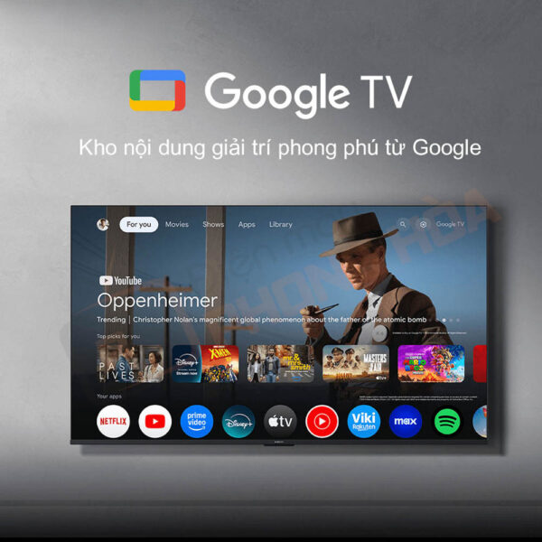 Hệ điều hành Google TV với kho nội dung vô tận