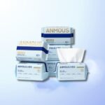 Khăn khô cao cấp Anmous Pro vân ngọc trai, dày mềm mịn, cho da nhạy cảm và trẻ nhỏ (80 tờ)