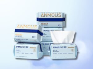 Khăn khô cao cấp Anmous Pro vân ngọc trai, dày mềm mịn, cho da nhạy cảm và trẻ nhỏ (80 tờ)