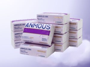 Khăn giấy Anmous tinh chất HA giữ ẩm bảo vệ da – An toàn cho trẻ nhỏ, người viêm mũi dị ứng (120 tờ)