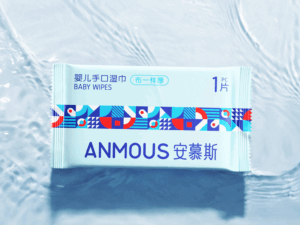 Khăn ướt cao cấp Anmous Squalane dưỡng ẩm sâu – Dày mềm vượt trội, hỗ trợ chăm sóc da khô (100 tờ)