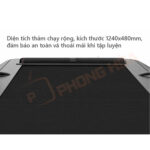 Thảm chạy kích thước đạt chuẩn