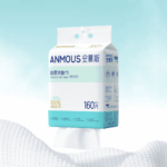 Khăn khô cao cấp Anmous dạng rút treo tường 100% Viscose siêu mềm mịn – Dày hơn, mềm mịn hơn cho da nhạy cảm và trẻ nhỏ (160 tờ)