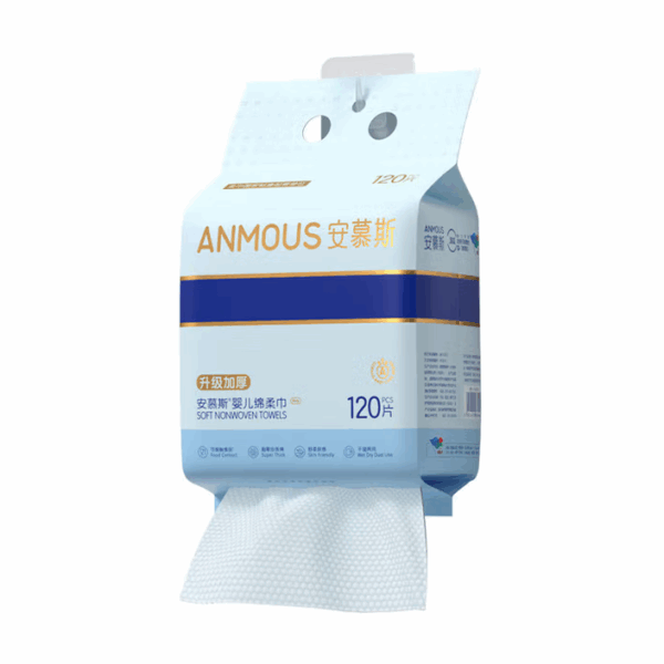 Khăn khô Anmous 70% viscose Pro, dày hơn 75% siêu mềm mại – Lý tưởng cho da mặt, da nhạy cảm