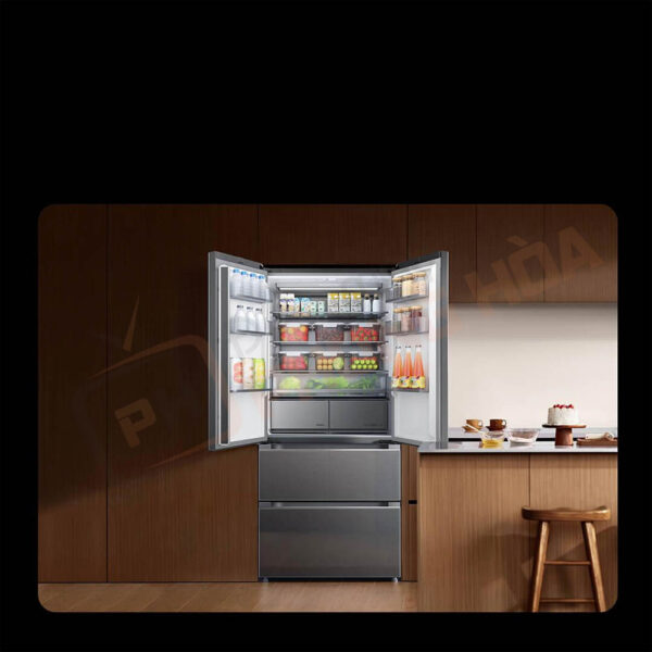 Tủ lạnh Xiaomi Mijia 508L Pro chiếm diện tích nhỏ khoảng 0.52m² nhưng dung tích lớn 508L