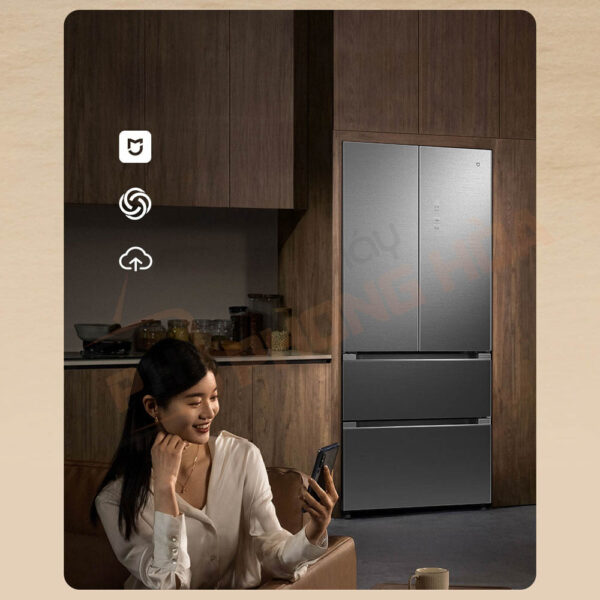 Tủ lạnh 4 cánh Xiaomi Mijia 508L Pro hỗ trợ kết nối thông minh Xiaomi HyperOS