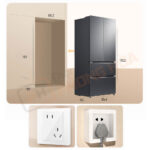 Kích thước của tủ lạnh 4 cánh Xiaomi Mijia 508L Pro