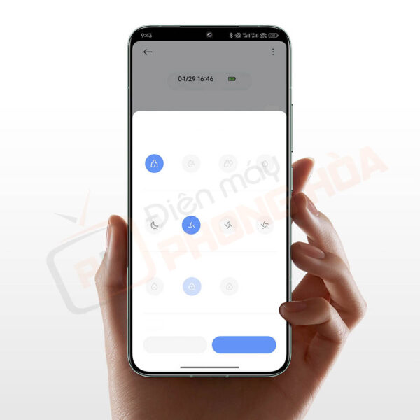 Xiaomi Điều khiển từ xa qua app Mijia, quét dọn mọi lúc, mọi nơi chỉ với một chạm.