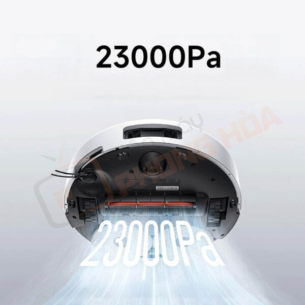 Lực hút 23.000Pa – mạnh nhất trong dòng robot hút bụi Xiaomi.