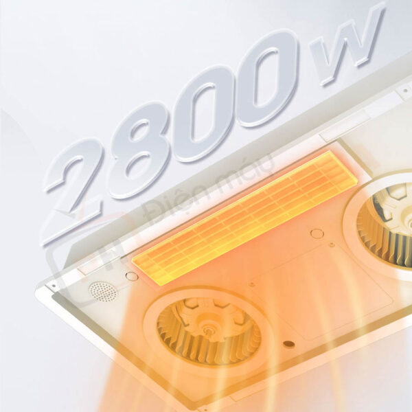 Sưởi ấm siêu tốc với công suất 2800W