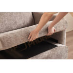 Phần đệm ngồi, tựa lưng và gối của ghế sofa vải 8H B1pro có thể tháo rời