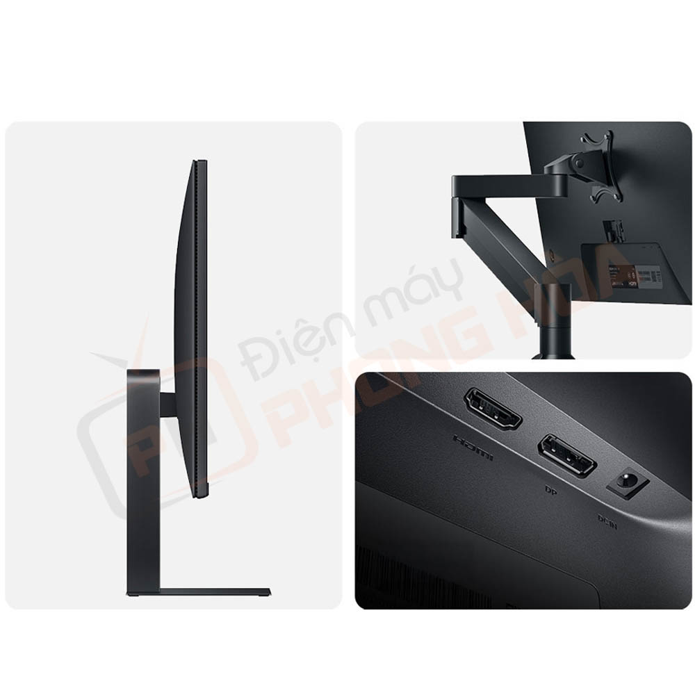 man hinh may tinh redmi a24 ips 24 inch 9 Chân đế tối giản có thể điều chỉnh độ nghiêng, thiết kế gắn tường và đa dạng cổng kết nối