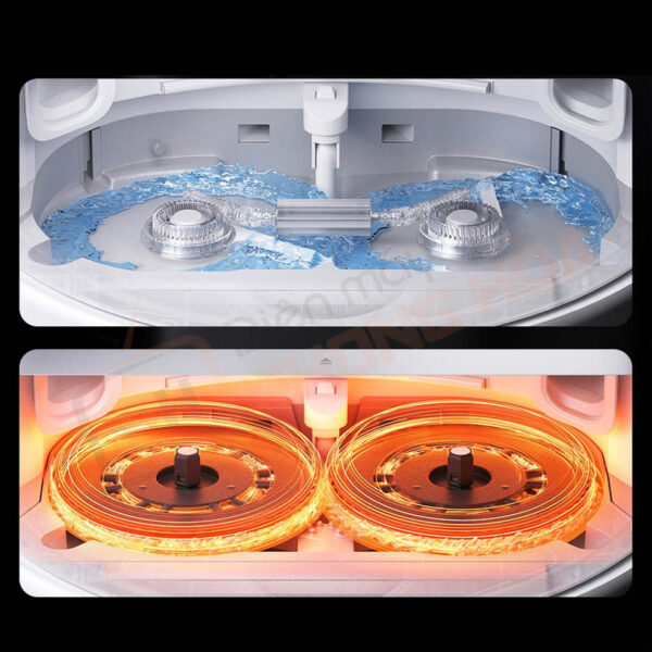 Giặt giẻ lau bằng nước nóng 80°C, sấy khô bằng gió nóng trong 2 giờ để ngăn ẩm mốc