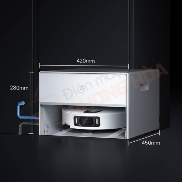 Phiên bản dock sạc siêu mỏng tự động cấp nước sạch, xả nước bẩn và pha chất tẩy rửa