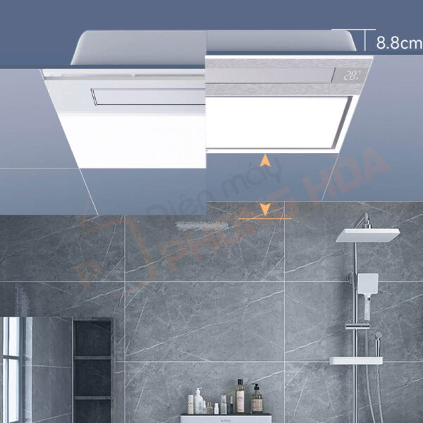 Thiết kế thân máy 8.8cm mỏng nhẹ, tối ưu không gian lắp đặt.