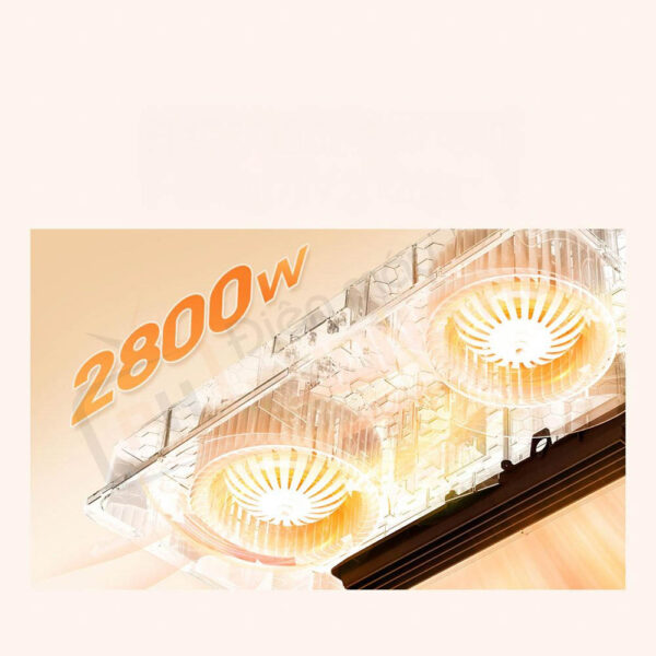 Công suất mạnh mẽ 2800W, làm nóng siêu tốc chỉ trong 1 phút.