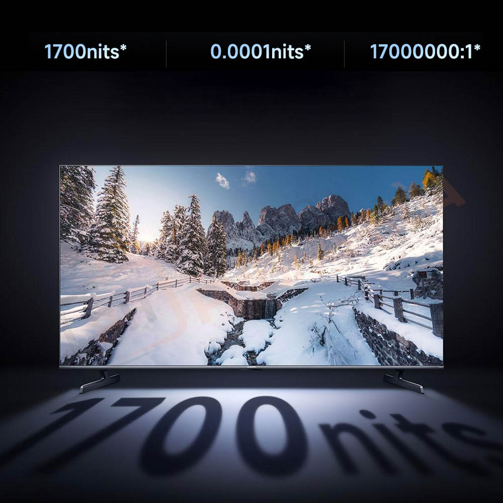 tivi xiaomi s98 mini led 2025 4 1700 nits Độ sáng cực đại, thể hiện ánh sáng – bóng tối phi thường