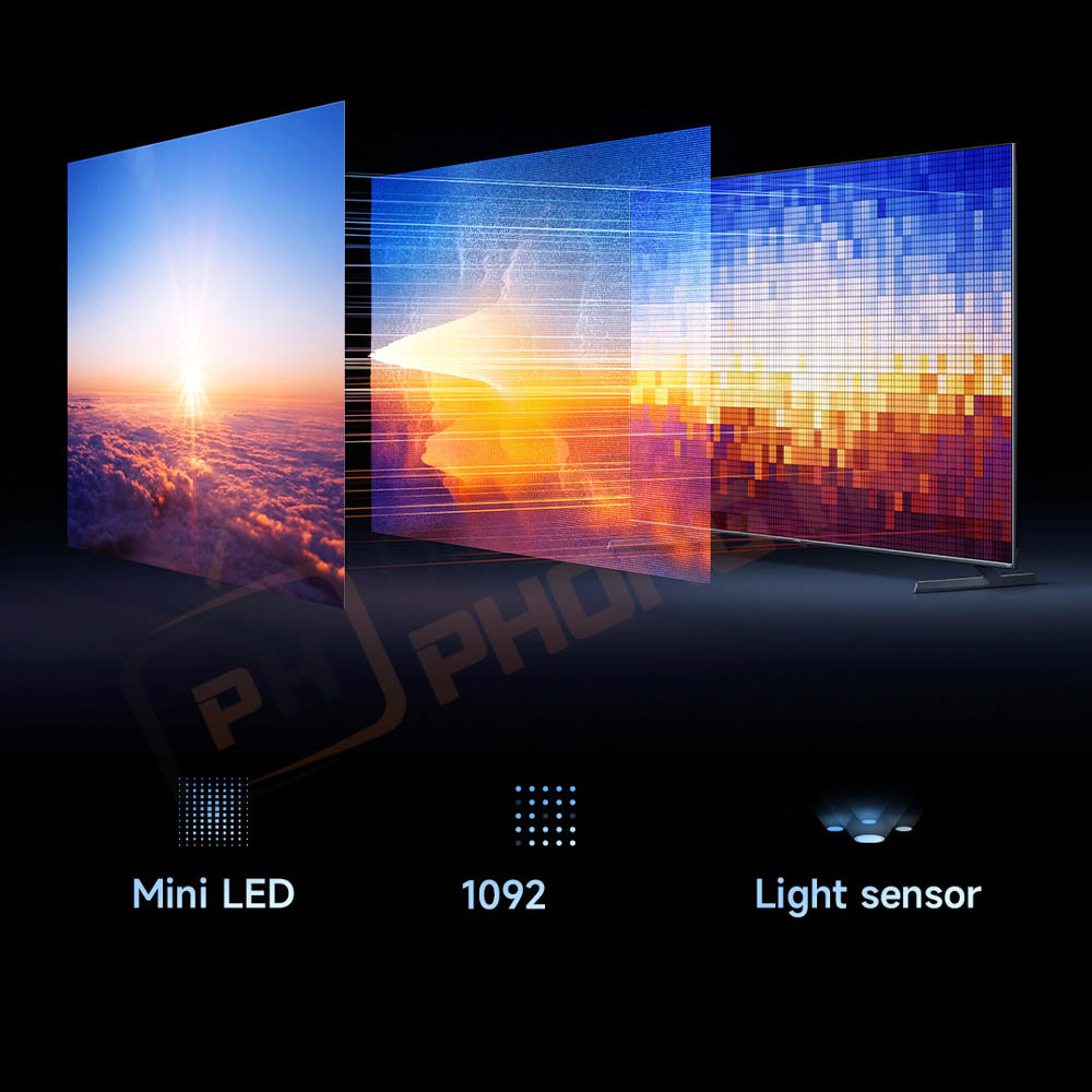 tivi xiaomi s98 mini led 2025 6 Mini LED phân vùng cao cấp, kiểm soát ánh sáng chính xác