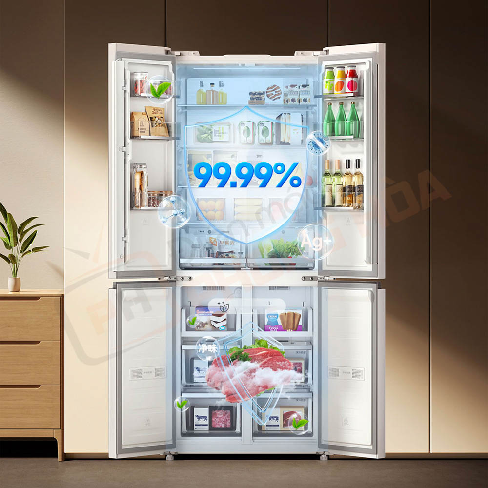 tu lanh 4 canh xiaomi mijia 439l 12 Mô-đun ion bạc kháng khuẩn, khử mùi, giữ không gian tủ luôn trong lành.