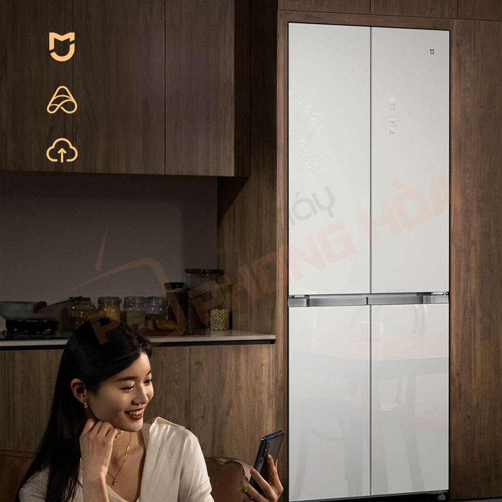 tu lanh 4 canh xiaomi mijia 439l 18 Kết nối thông minh qua Xiaomi HyperOS
