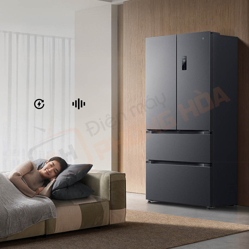 tu lanh 4 canh xiaomi mijia 513l pro 16 Công nghệ biến tần kép – hiệu suất năng lượng cấp 1, vận hành êm ái, tiết kiệm điện.