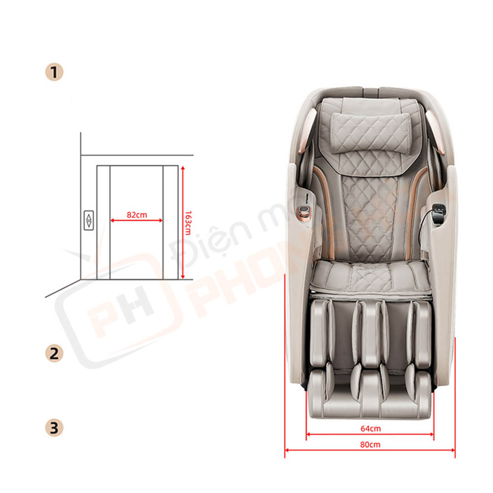 joypal v3 plus 24 Ghế massage Joypal V3 Plus 2025 EC-6602