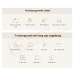 11 chế độ rửa tiện lợi