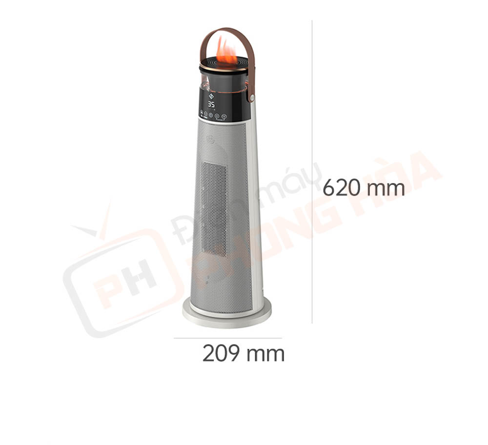 may suoi jipin graphene 17 Kích thước của máy sưởi JIPIN Graphene