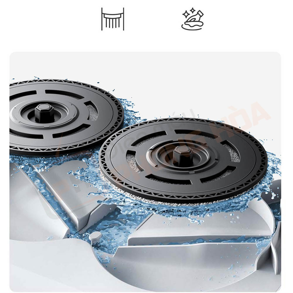 robot hut bui lau nha xiaomi mijia 5c 11 Dock sạc tự làm sạch, không dễ bám bẩn, giảm mùi hôi