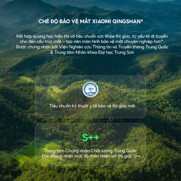 Chế độ bảo vệ mắt Xiaomi Qingshan