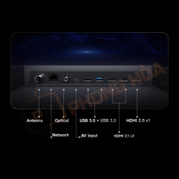 Kết nối đa dạng, tốc độ cao với HDMI 2.1 kép và WiFi 6