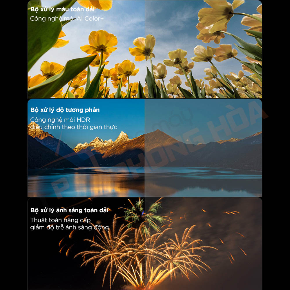 tivi xiaomi s pro 65 mini led 1 1 Công nghệ nâng cấp toàn dải màu, tăng tương phản và kiểm soát toàn cục