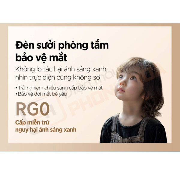 Đèn sưởi phòng tắm bảo vệ mắt