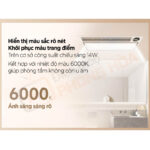 Công suất chiếu sáng 14W kết hợp với nhiệt độ màu 6000K