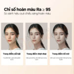 So sánh hiệu quả chiếu sáng hoàn màu