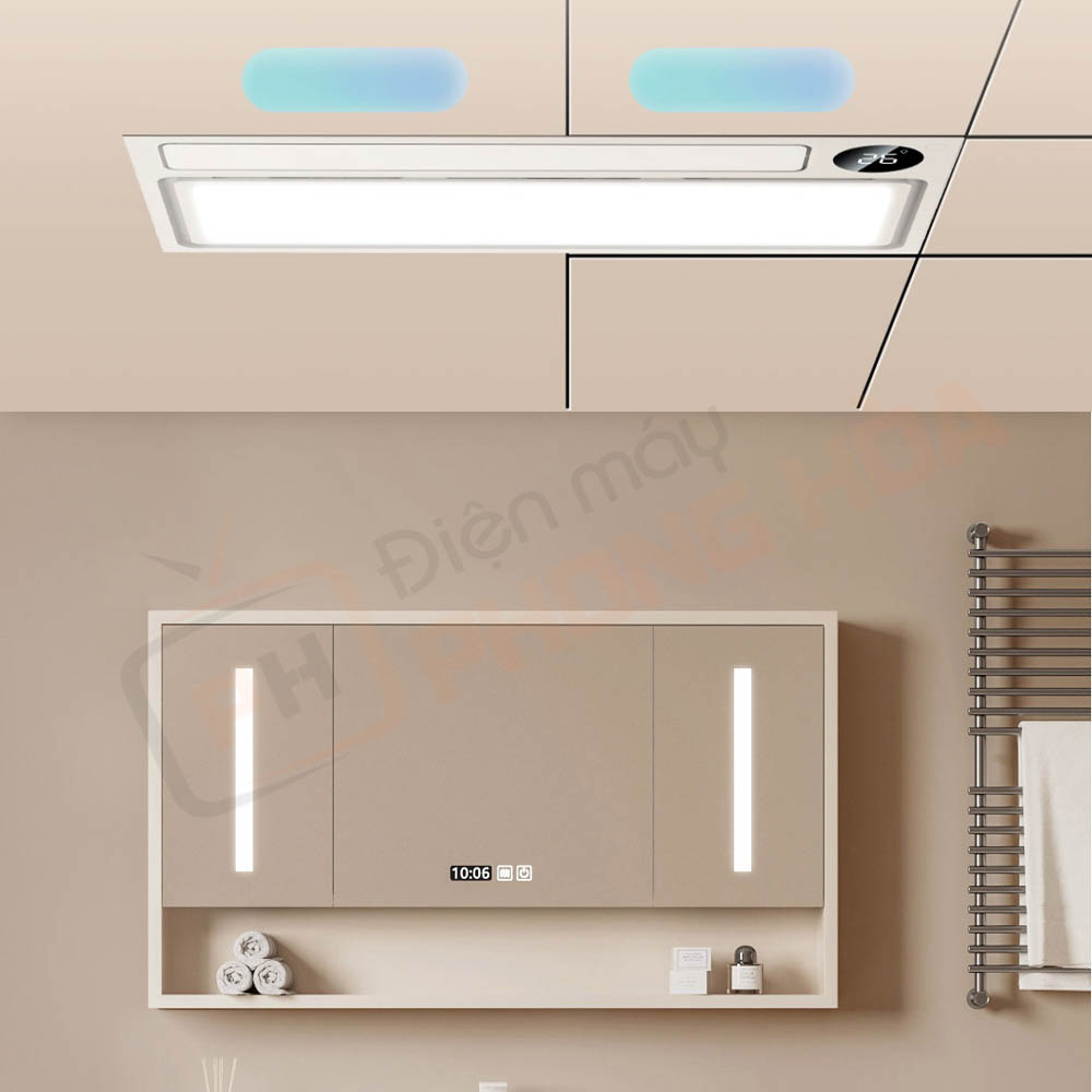 may suoi nha tam yeelight z10 max 7 Lắp đặt không kén trần, làm mới diện mạo phòng tắm.