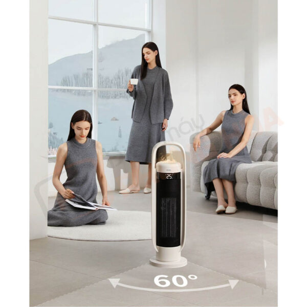 Phân bổ hơi ấm đều với góc xoay rộng 60°